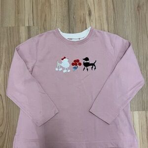 Vintage Pink Poodle Crewneck